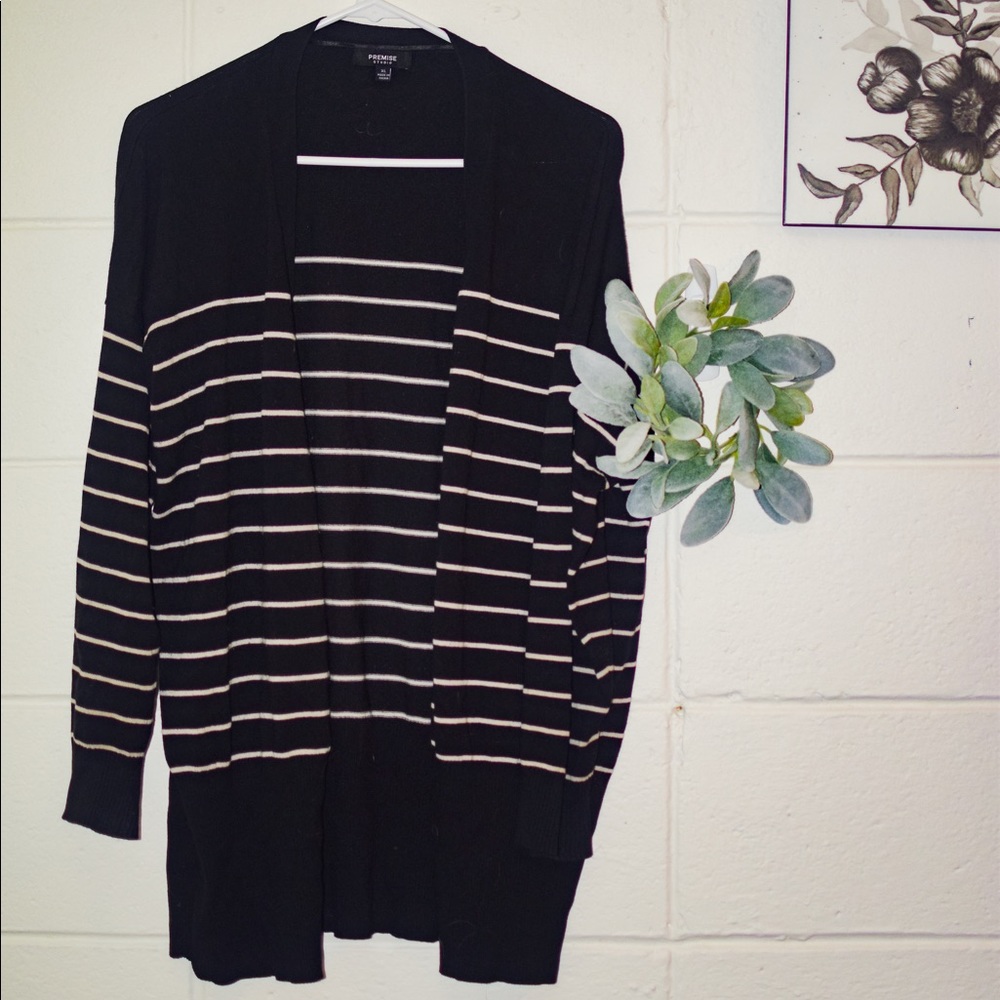 Striped cardigan